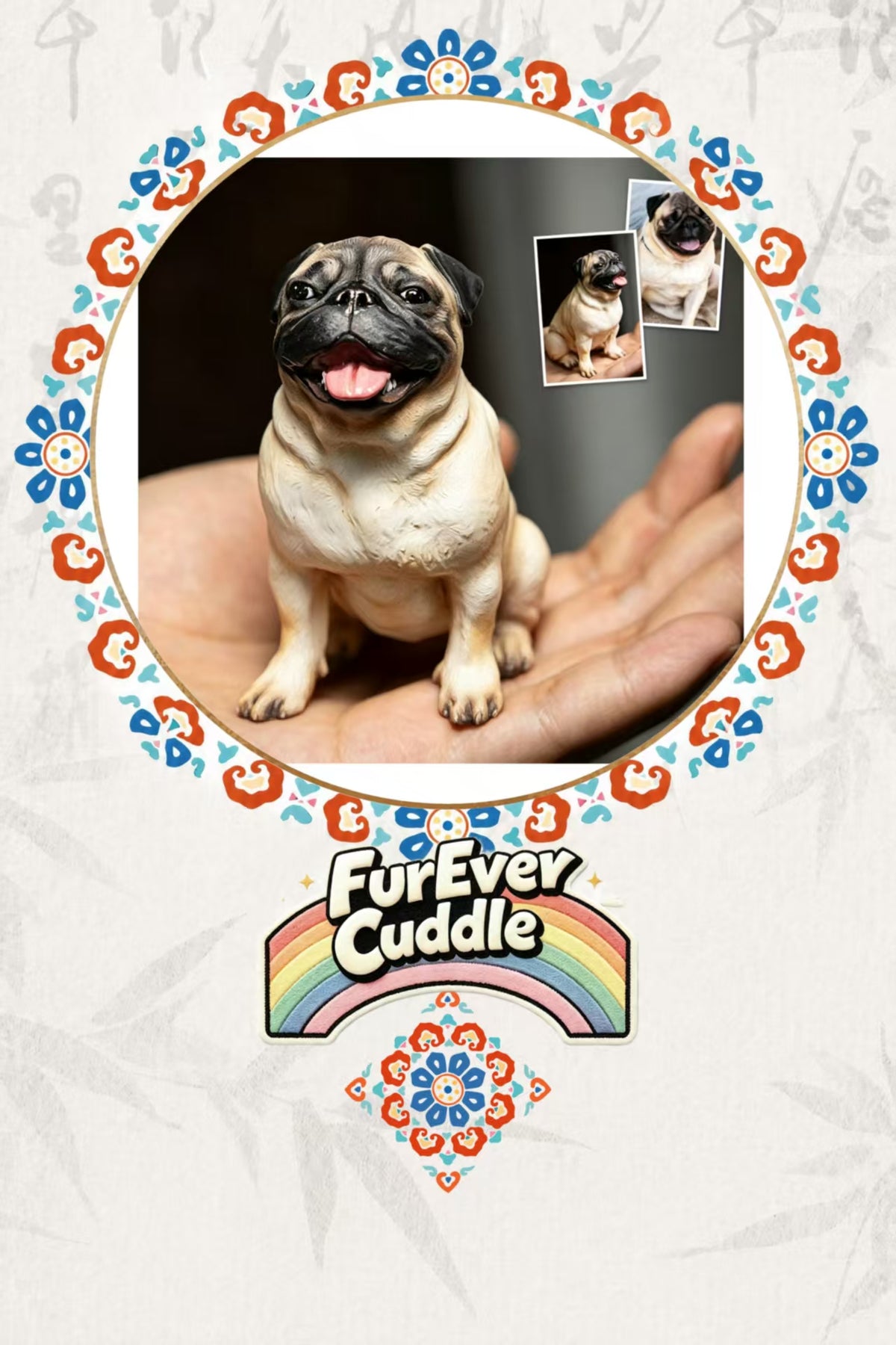 Custom 3D Printed Pet Figurine – Hand-Painted Realistic Keepsake