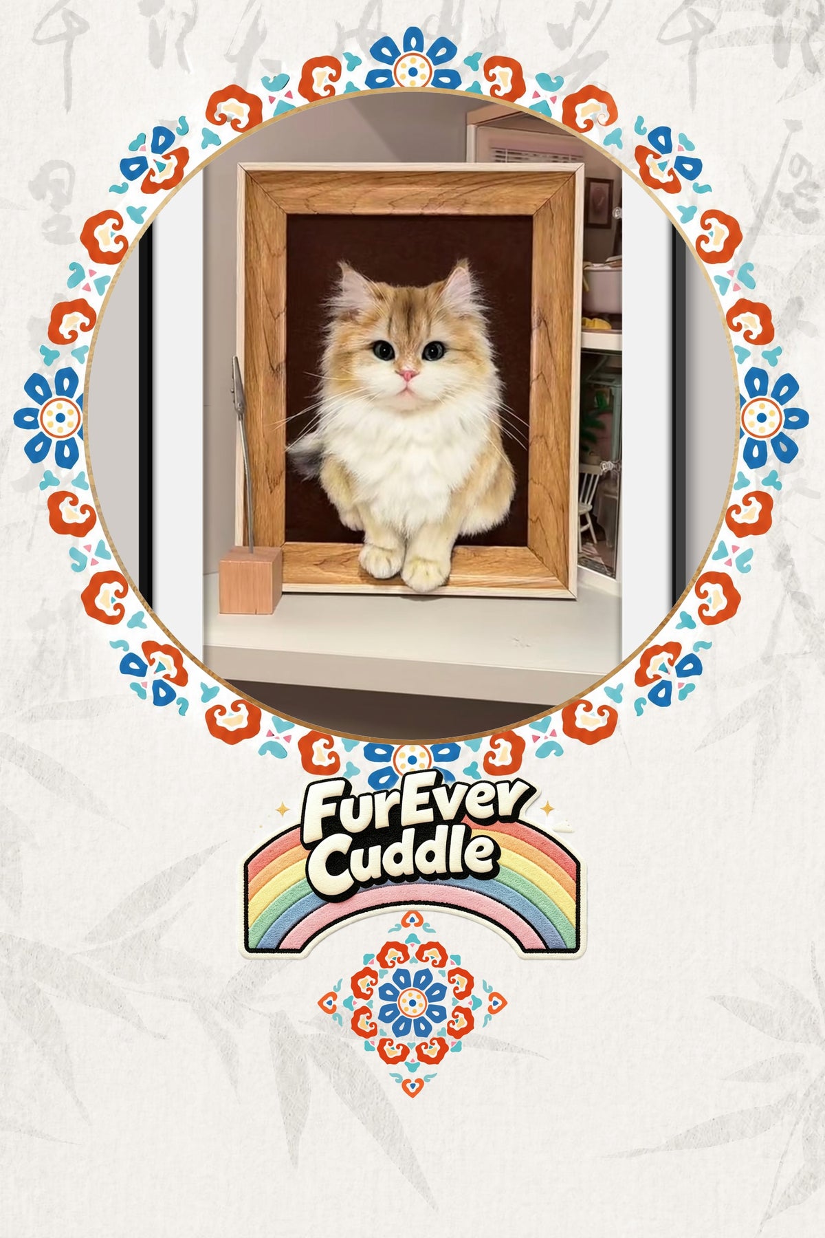 Custom Needle Felted Pet Portrait – Framed Keepsake & Keychain Option