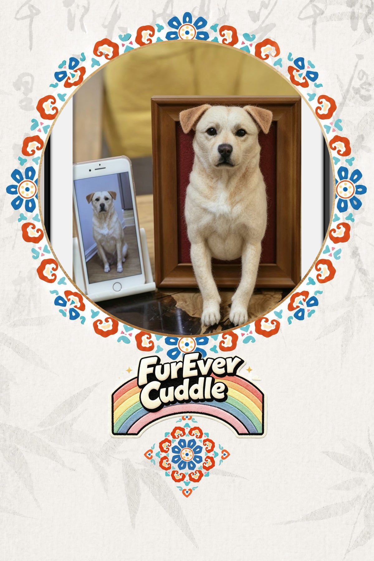 Custom Needle Felted Pet Figurine