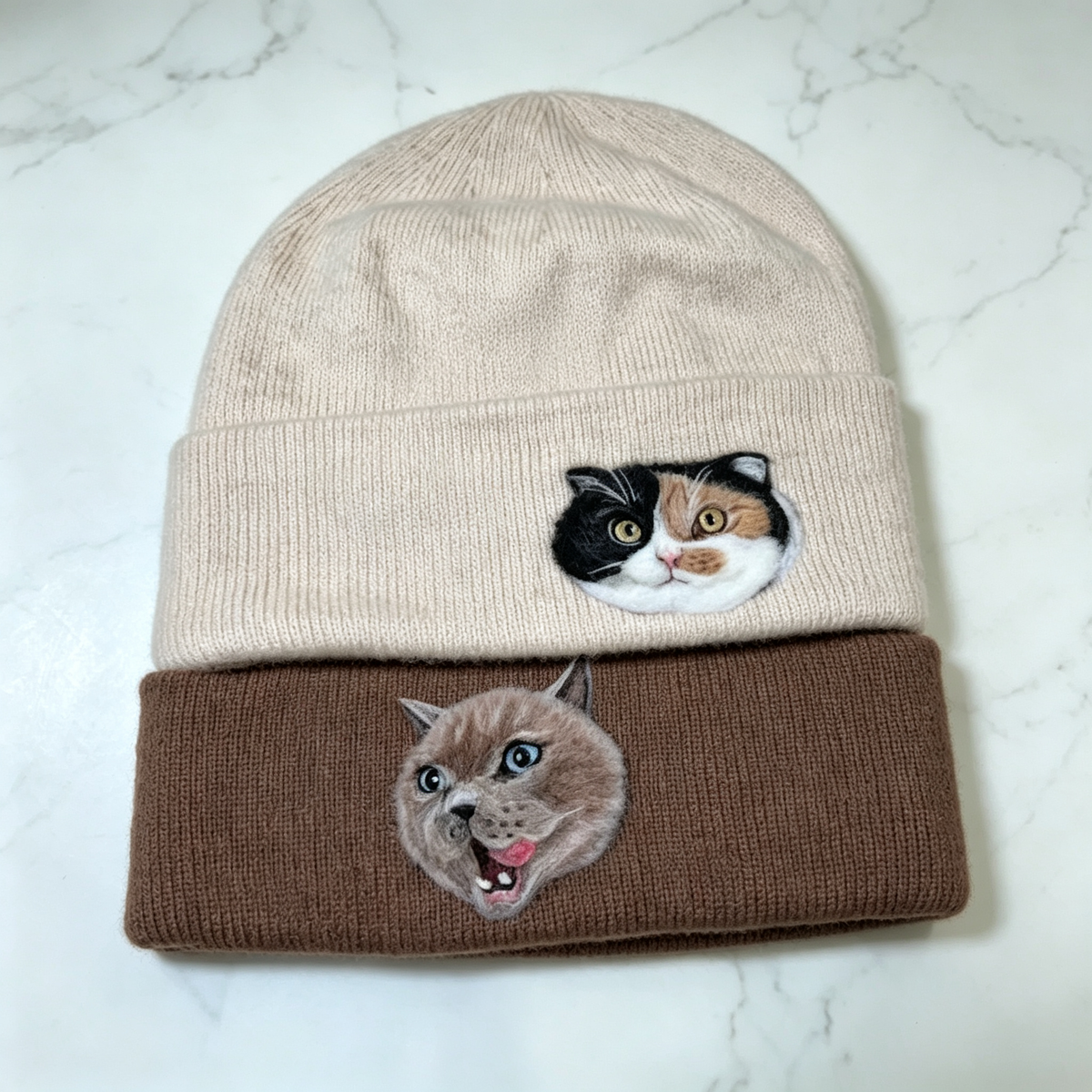 Custom Needle-Felted Pet Hat