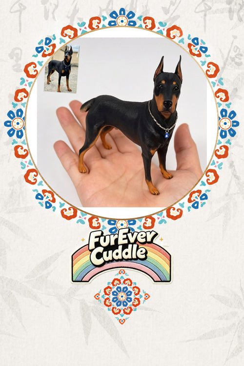 Custom 3D Printed Pet Figurine – Hand-Painted Realistic Keepsake