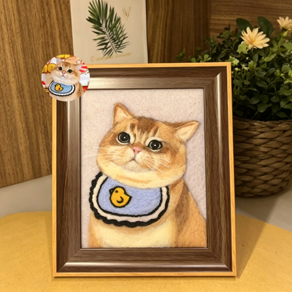 Custom Needle-Felted Pet Portrait